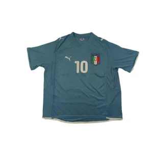 Maillot de football rétro extérieur équipe d'Italie N°10 DE ROSSI Coupe des confédérations 2010-2011