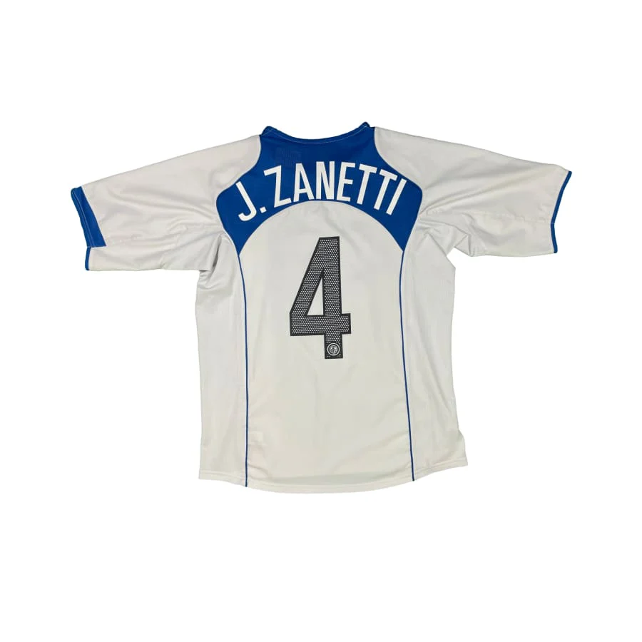 Maillot football vintage Inter Milan extérieur #4 J.Zanetti saison 2004-2005 – Image 3